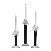 Glass Fiorella Candlestick