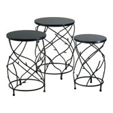 Branch Drum Plant Stand (Set of 3)