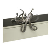 Octopus Shelf Decor in Pewter