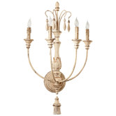 Maison 4 Light Wall Bracket in Persian White