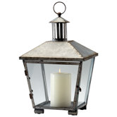 Iron and Glass Delta Lantern