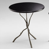 Large Gaston Table in Raw Steel