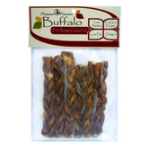 6" Buffalo Stix Braided Dog Treat (6-Pack)
