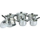 Vicenza Stainless Steel 12-Piece Cookware Set