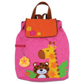 Girl Zoo Quilted Backpack