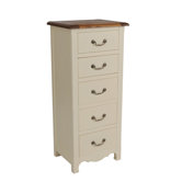 Limoges Chest of 5 Narrow Drawers