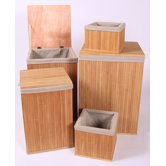 Baskets Square Bamboo Linen Baskets