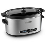 6 Quart Slow Cooker with Glass Lid