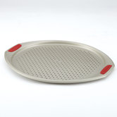 Gourmet Bakeware Pizza Pan with Silicone Grips