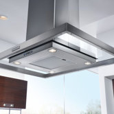 Architect Series II 600 CFM Motor Island Mount Canopy Hood
