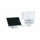 Solar Powered 30W Motion-Activated Outdoor Security Floodlight in White