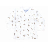 Nature's Nursery Long Sleeve Side Snap Shirt in Animal Print