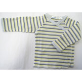 Twenty-Four Seven Long Sleeve Side Snap Shirt in Boy Stripes