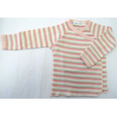 Twenty-Four Seven Long Sleeve Side Snap Shirt in Pink Stripes