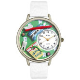 Unisex Dental Assistant Watch in Silver