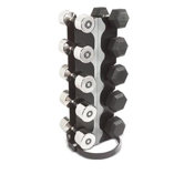 Vertical 5 Pair Rack Hold Any Style Dumbbell