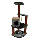 53" Maple Cat Tree in Green and Brown