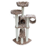 65" Safari Cat Tree in Leopard