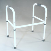 Universal Portable Toilet Rail in While
