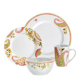 Paisley 16 Piece Dinnerware Set