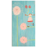 Lily with Flowers Hand Painted Wall Art