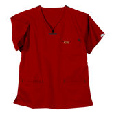 5600 3-Pocket MedFlex II Top in Macintosh Red