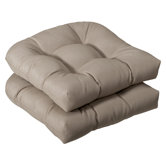 Outdoor Wicker Seat Cushion (Set of 2)