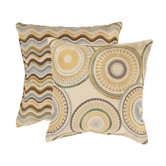 Riley and Wave Throw Pillows (Set of 2)