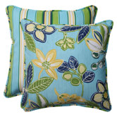 Calypso / Tropez Reversible Corded Throw Pillow (Set of 2)