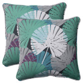 Palma Corded Throw Pillow (Set of 2)