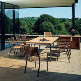 Equinox Teak 9 Piece Dining Set