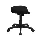 Height Adjustable Utility Stool with Dual Wheel