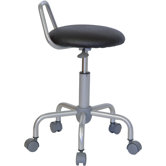 Height Adjustable Stool with Raised Bar Backrest