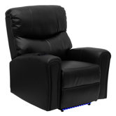 Massaging Leather Home Theater Recliner
