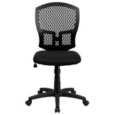 Mid-Back Designer Back Task Chair with Padded Seat