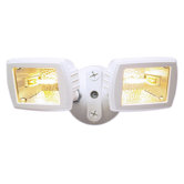 300 Watt Halogen Twin Head Floodlight in White