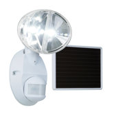 Twin Head Solar Motion LED Light in White