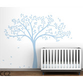Monochromatic Fall Tree Wall Decal