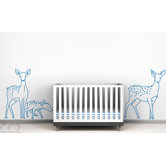 Fauna Deer Family Outline Wall Decal