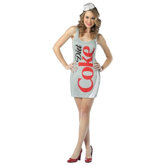 Diet Coke Tank Dress Adult Costume