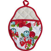 Jingle Bells Scalloped Pot-Mitt