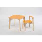 Misiedo Stuhl  in Natur / Orange