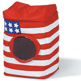Waschmaschine Aufbewahrungssack "Lazzari Lavatrice" mit USA Flagge