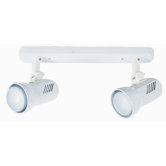 Turbo Two Light Metal Regleta Ceiling Spot Light in White
