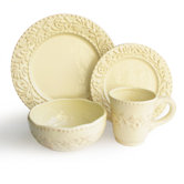 Bianca Leaf 16 Piece Dinnerware Set