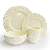 Bianca Flower 16 Piece Dinnerware Set