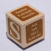 Personalized Classic Baby Block