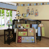Boutique Airplane Aviator 13 Piece Crib Bedding Set