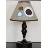 Lamp Shade - Scribble Blue / Brown
