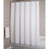 Woven Stripe Fabric Shower Curtain